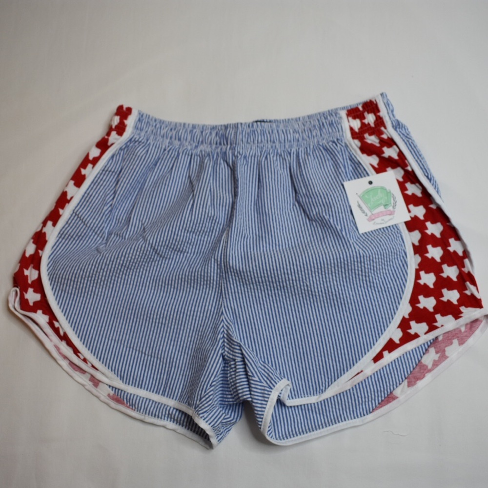 Lovely state Lauren James seersucker shorties